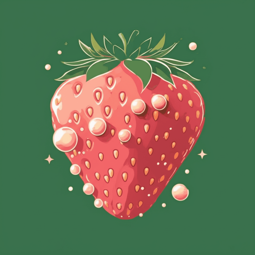 Strawberry Bubbles strain artwork